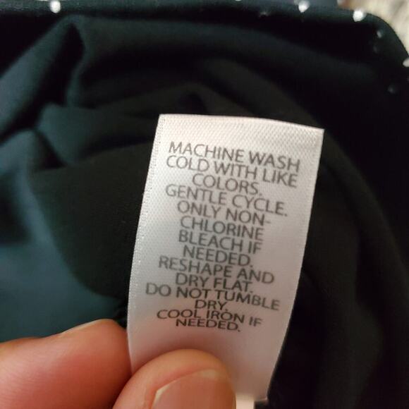 J. Jill Wearever Collection Polka Dot Knit Dress Long Sleeves Casual Size Large - Picture 7 of 10